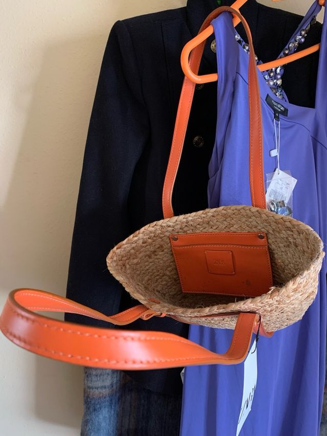 Bolso de mimbre de Zara