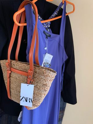 Bolso de mimbre de Zara