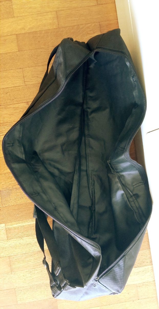 Zaino pattinaggio scooter bag nylon nero nuovo