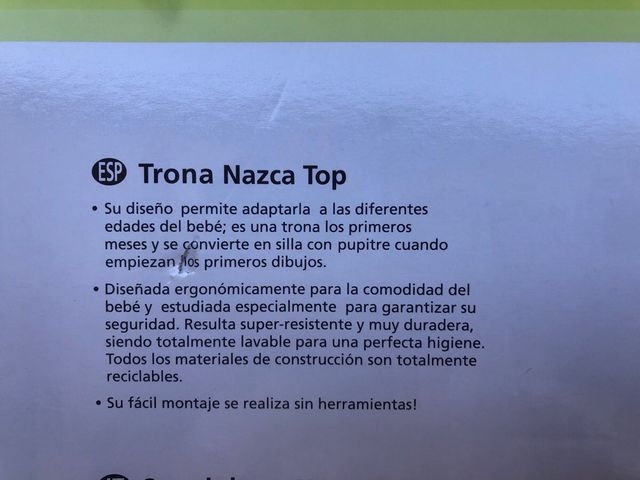 Trona Jane, convertible en mesa