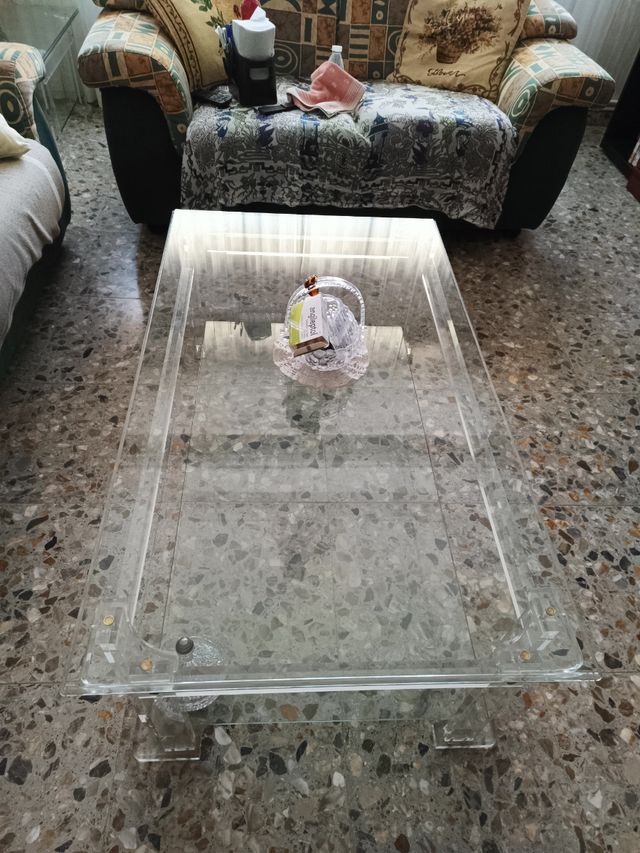 MESA METACRILATO  CENTRO SALON