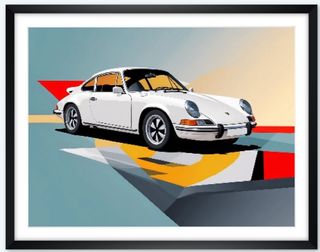 Stampa Porsche 911 artistica solo 20 stampe Dalì 