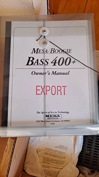 Amplificador de bajo MESA/BOOGIE Bass 400+