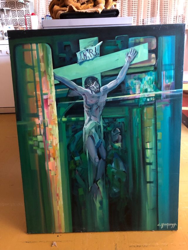 Crucifix picture drawing