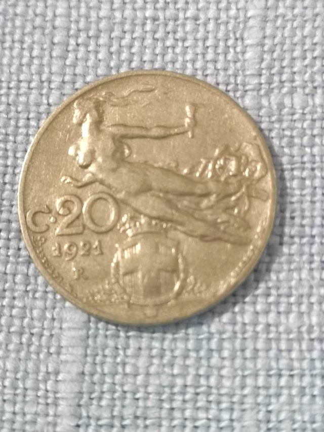 MONETA REGNO 20 CENTESIMI LIBERTA' LIBRATA