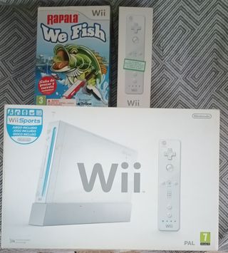 WII CON JUEGO Y MANDO INCLUIDO