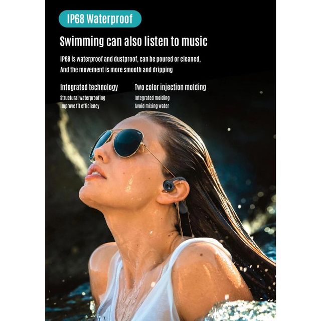Auriculares Inalámbricos Conducción ósea Impermeab