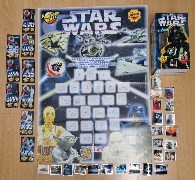 Star Wars: set completo Chupa chups 1997