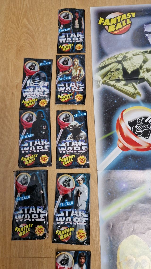 Star Wars: set completo Chupa chups 1997