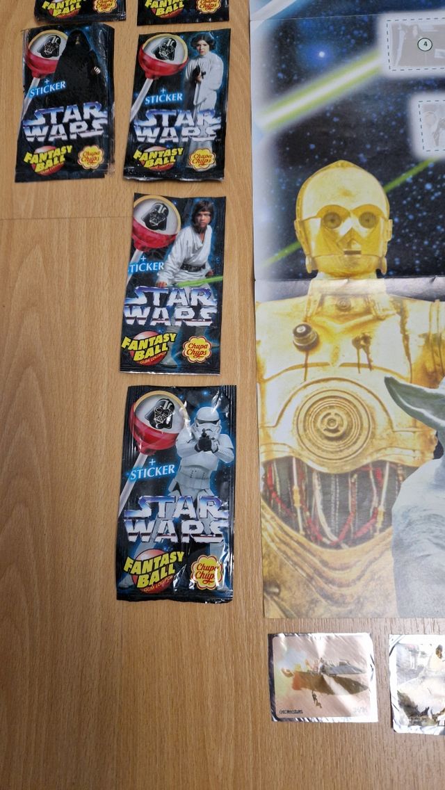 Star Wars: set completo Chupa chups 1997