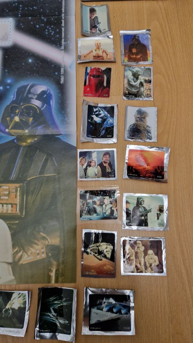 Star Wars: set completo Chupa chups 1997