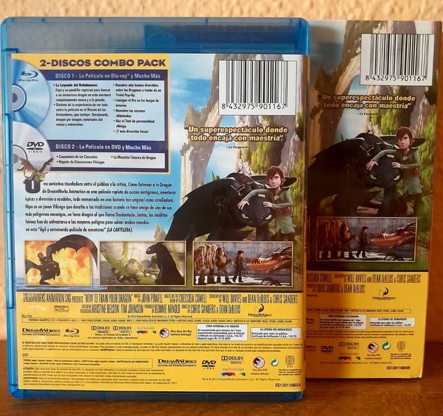 Cómo entrenar a tu dragón blu ray dvd