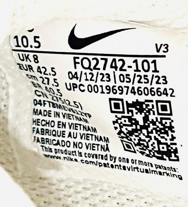 Nike Air Force 1 Blancas 42,5 de cuero Nuevas