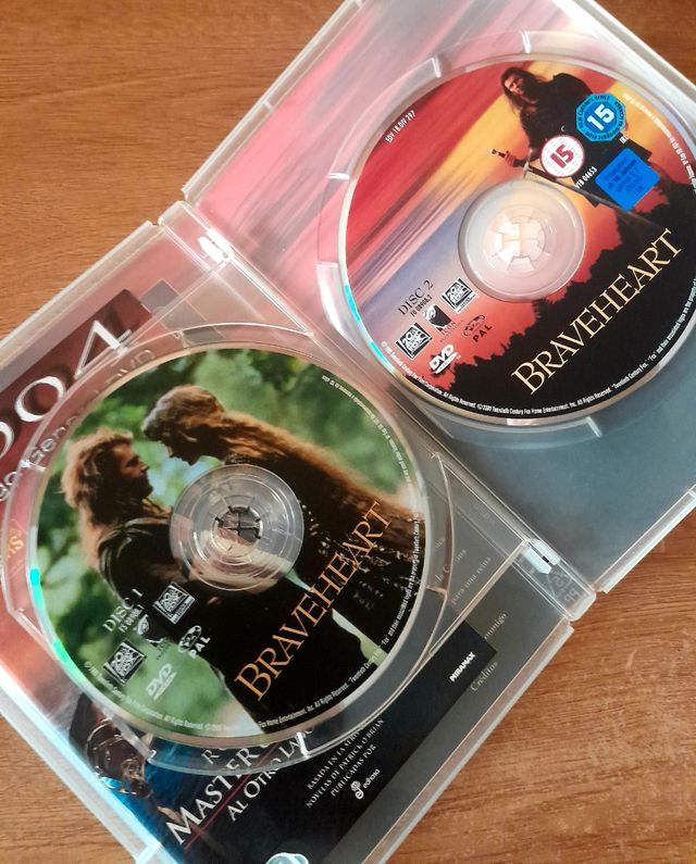 Pack dvd Braveheart y Gladiator
