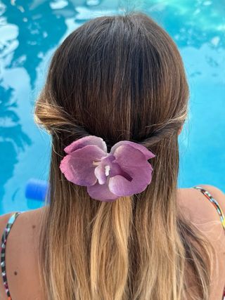 Pinza de flor orquídea