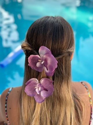 Pinza de flor orquídea