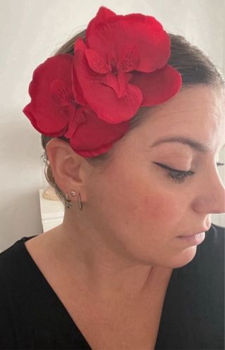 Pinza de flor orquídea