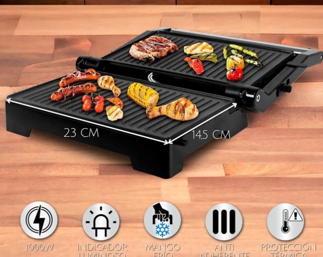 Parrilla eléctrica doble grill