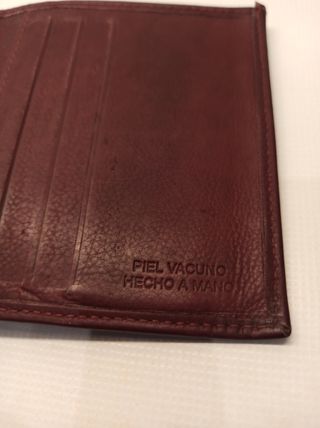 Cartera-Billetera de piel marrón
