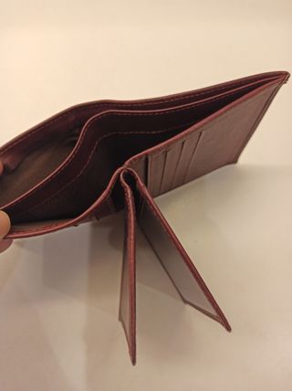Cartera-Billetera de piel marrón