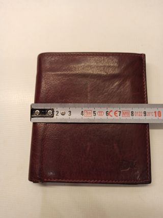 Cartera-Billetera de piel marrón