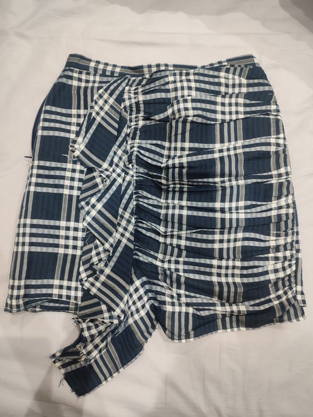 Falda zara cuadros
