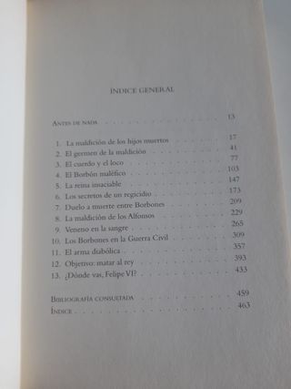 La maldición de los Borbones. José María Zavala.