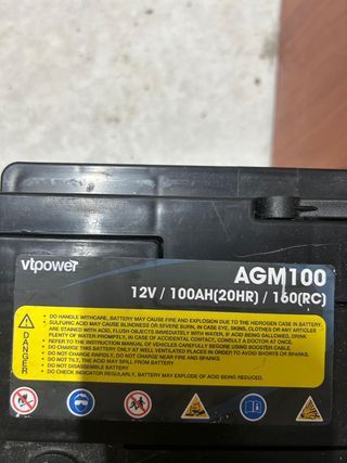 Batería AGM COMPACT - VTPOWER 100