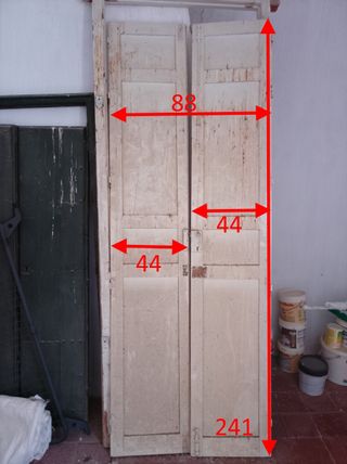 puerta de 2 hojas maciza