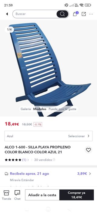 Sillas plegables playa