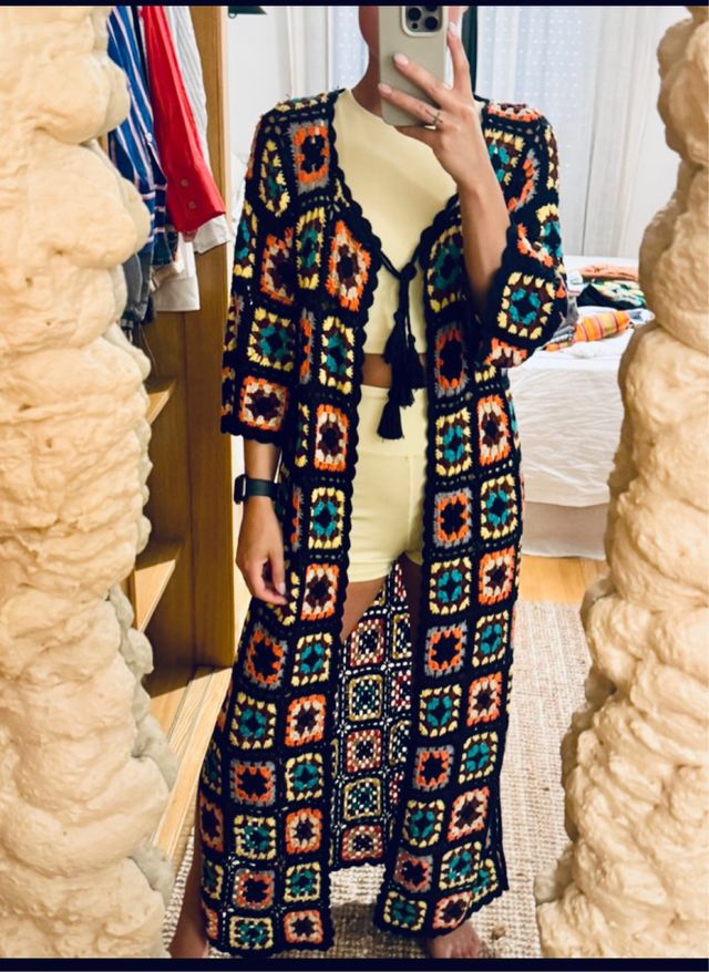 Kimono boho crochet Zara