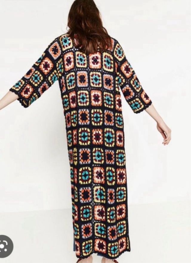 Kimono boho crochet Zara