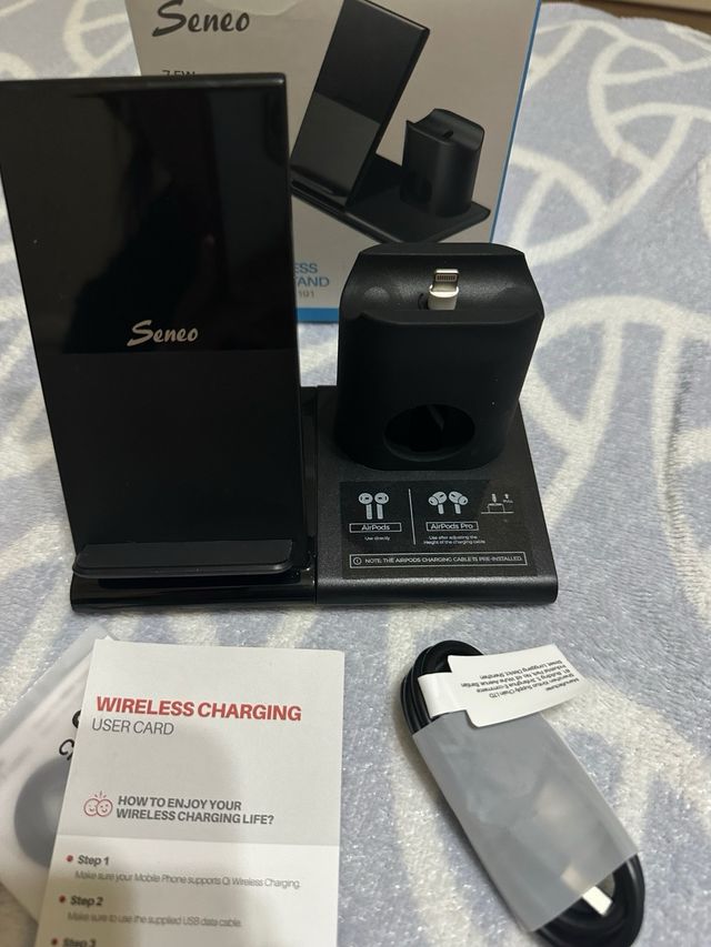 Cargador inalámbrico móvil / AirPods/  iPhone