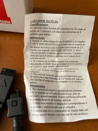Cargador de moviles periodico marca