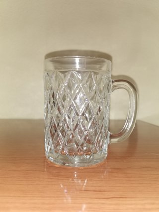 2 jarras antiguas cristal muy robusto