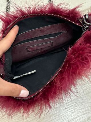 Bolso de fiesta granate de parfois