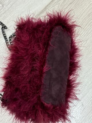 Bolso de fiesta granate de parfois