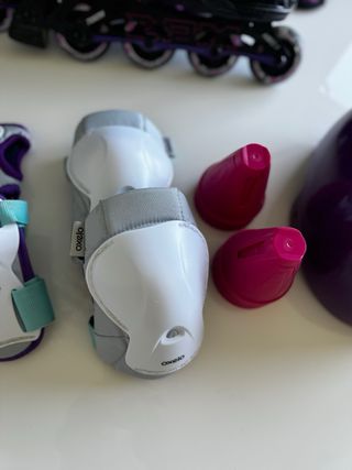 Patines en linea + protecciones + casco