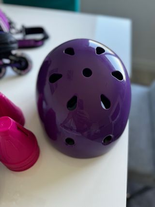 Patines en linea + protecciones + casco