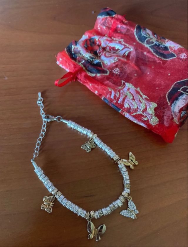 Braccialetto vintage chic farfalle