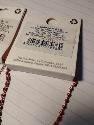 Collar y pulsera.