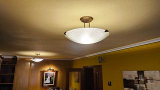 Lámpara de salón con plafón y luz LED