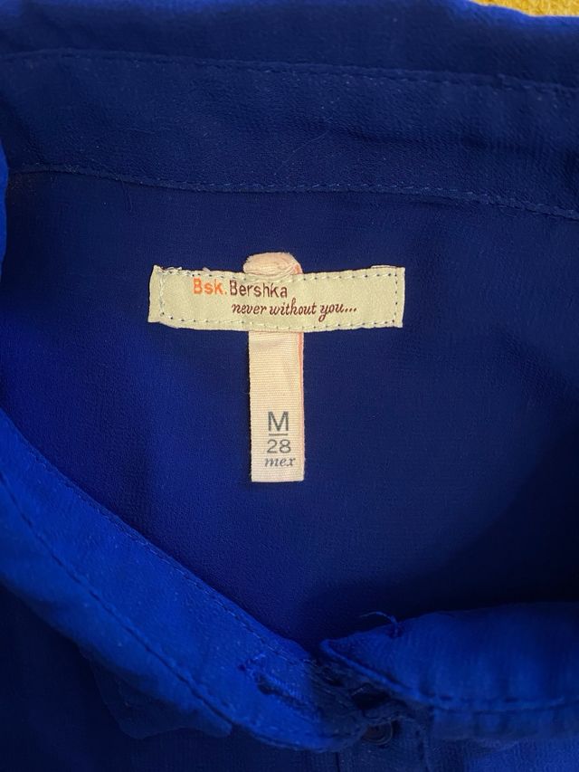 Camisa transparente azul