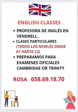 CLASES DE INGLÉS EN EL VENDRELL