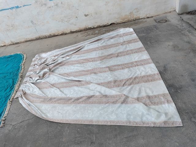 Tela azul y tela blanca precio individual 