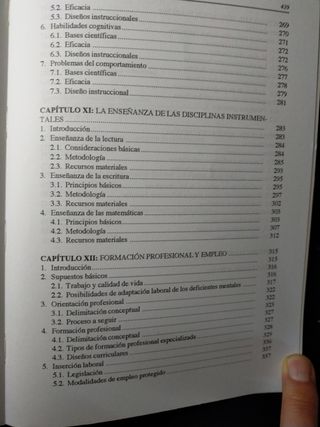 Deficiencia mental, psicología y educaci