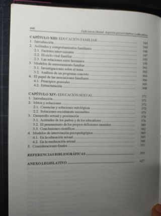 Deficiencia mental, psicología y educaci