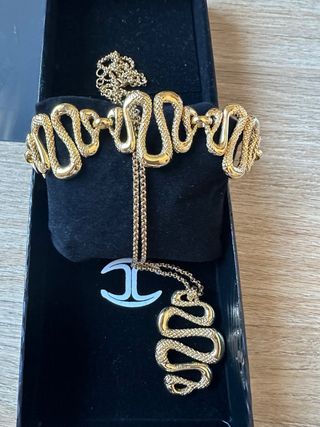 Colgante y pulsera Just Cavali dorado