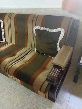 Divano e poltrone vintage marroni