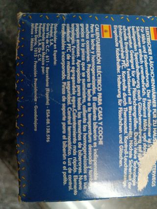 Calentador de biberones.